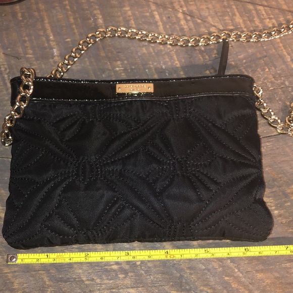 kate spade Bags Kate Spade Black Nylon Quilted Crossbody With Gold